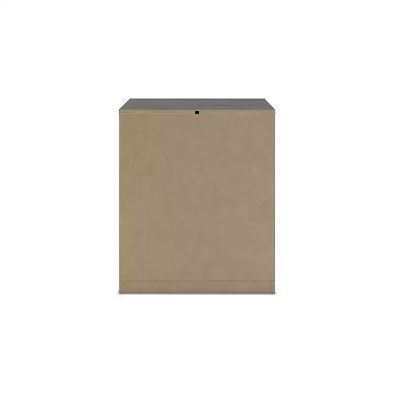 Comodino a 2 cassetti Candanew con porte di ricarica USB, grigio antracite