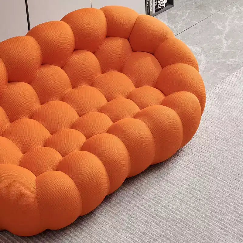 MAYEERTY 74.8 Divanetto Moderno Bubble a 2 Posti, Divano Imbottito in Tessuto a Rete 3D per Soggiorno