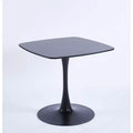 Special Dining Table with MDF Top and Metal Legs, Kitchen Table or Executive Desk, Black Finish