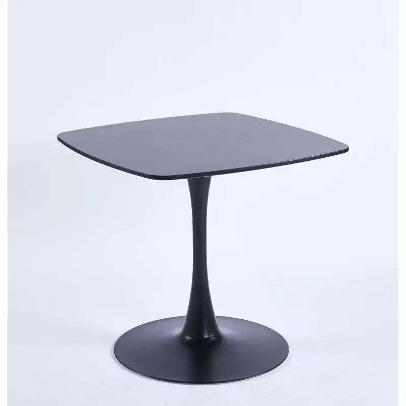 Special Dining Table with MDF Top and Metal Legs, Kitchen Table or Executive Desk, Black Finish